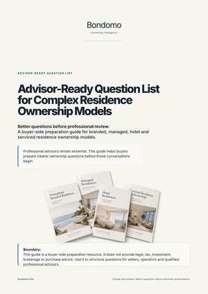 Cover of the Bondomo Advisor-Ready Question List PDF guide